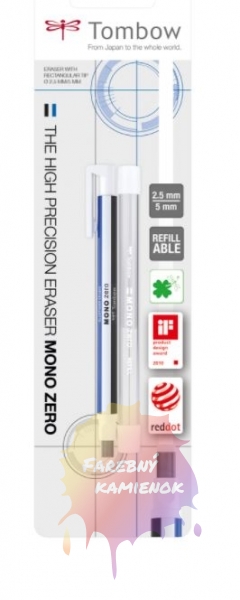 Tombow Mono Zero KUS - guma v ceruzke s náhradnou gumou