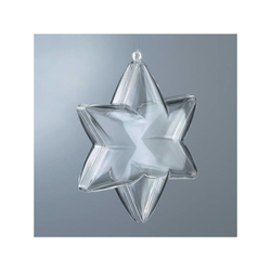 Plastová hviezda, 10 cm - dvojdielna