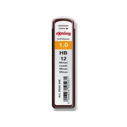 Rotring Hi-polymer Tuhy grafitové HB, 1,00 mm, sada 12 ks