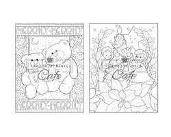 100 Christmas Scenes - Coloring Book Cafe