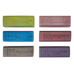 Derwent Graphitint XL Blocks, Grafitové bloky XL farebné, sada 6 ks