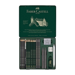 Faber Castel Pitt Grafit Grafitová sada stredná, 19 ks