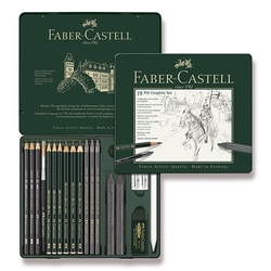 Faber Castel Pitt Grafit Grafitová sada stredná, 19 ks