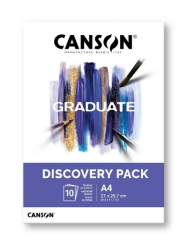 Canson GRADUATE Discovery Pack Mixed Media A4, 10 listov