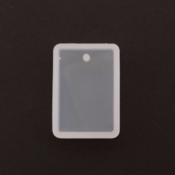 Silikónová forma Obdĺžnik prívesok 2,3 x 3,3 x 0,8 cm