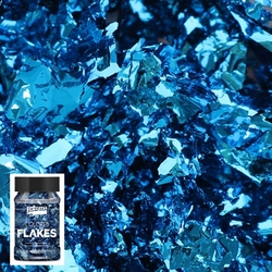Pentart Colored Flakes Vločky farebné metalické, 100 ml - odtieň modrý