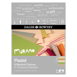 Daler-Rowney Murano Neutral Skicár na pastel 30,5 x 22,9 cm, 160 g/m², 30 listov