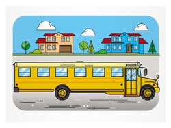 MFP Autobusy - omaľovánka pre deti