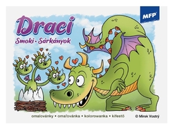 MFP Draci, omaľovánka pre deti, A5