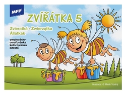 MFP Zvieratká 5, omaľovánka pre deti, A5