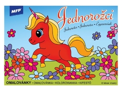 MFP Jednorožce, omaľovánka pre deti, A5