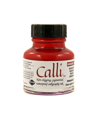 Daler-Rowney Calli kaligrafický atrament, 29 ml, červená burgundy