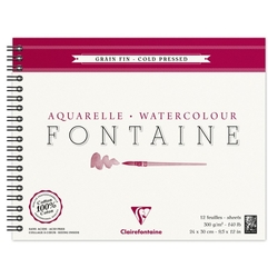 Clairefontaine Fontaine Watercolour Skicár 24 x 30 cm, 300 g/m², 30 listov