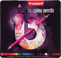 Bruynzeel farebné pastelky - sada 24 ks (farebná krabička)
