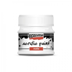 Pentart Acrylic akrylová farba matná, 50 ml - titanovo biela