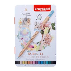 Bruynzeel Expression Series Pastelky umelecké, sada 12 ks - pastelové odtiene