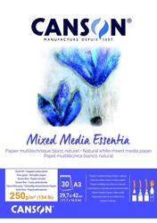 Canson Mixed Media Essentia Skicár A4, 250 g/m², 30 listov