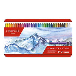 Caran d´Ache Neocolor II - akvarelové voskové pastely, sada 84 ks