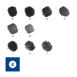 Staedtler Charcoal Set, sada grafitových ceruziek a uhlíkov, sada 12 ks