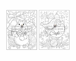Christmas Scenes - Coloring Book Cafe