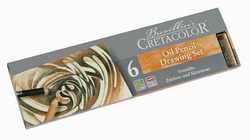 Cretacolor Oil Pencils, olejové ceruzky, sada 6 ks