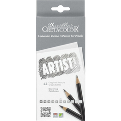 Cretacolor Artist Studio, grafitové ceruzky, sada 12 ks