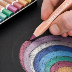 Cretacolor MegaColor The Brilliants Umelecké pastelky hrubé, sada 12 ks - metalické odtiene