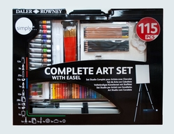 D&R Complete Art Set, Veľká umelecká sada so stojanom, 115 ks