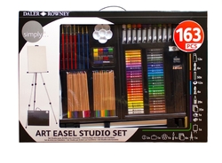 D&R Complete Art Set, Veľká umelecká sada so stojanom, 163 ks