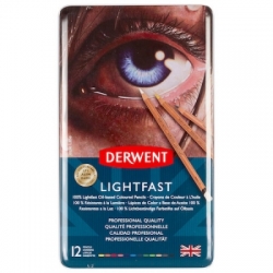 Derwent Lightfast umelecké pastelky, sada 12 ks