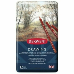 Derwent Drawing umelecké pastelky, sada 12 ks