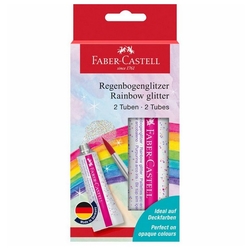Faber-Castell Rainbow glitter Trblietavý dúhový gél 12 ml, sada 2 ks