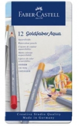 Faber-Castell Goldfaber Aqua - akvarelové pastelky, sada 12 ks
