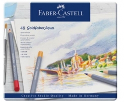 Faber-Castell Goldfaber Aqua - akvarelové pastelky, sada 48 ks