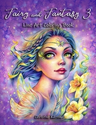 Fairy and Fantasy 3 Line Art - Christine Karron
