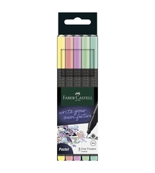 Faber-Castell Grip Finepen 0,4 mm popisovače, sada 5 ks - pastelové odtiene