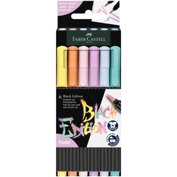Faber-Castell Black Edition Popisovače, sada 6 ks - pastelové odtiene