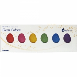Kuretake Gansai Tambi Gem Colors akvarelové farby, sada 6 ks - metalické odtiene