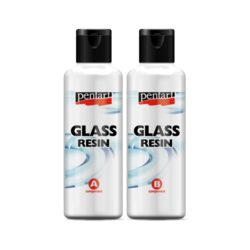 Pentart Glass Resin Krištálová živica 2 x 80 ml, číra