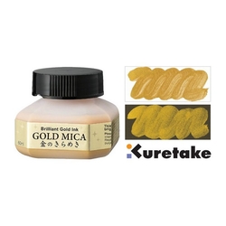 Kuretake MICA Ink Gold, Atrament zlatý 60 ml