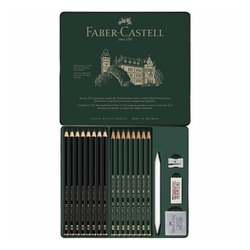 Faber-Castel Pitt Graphite Matt & Castell 9000, Ceruzky grafitové, sada 20 ks