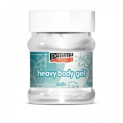 Pentart Heavy body gel glossy, Hustá gélové pasta - priehľadná matná