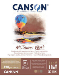 Canson Mi-Teintes VELVET Skicár, 32 x 41 cm, 430 g/m², 12 listov