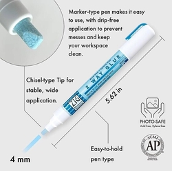 Kuretake MSB-15P, 2 Way Glue Chisel 4 mm, lepidlo, zrezaný hrot