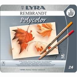 Lyra Rembrandt Polycolor umelecké pastelky, sada 12 ks - šedé odtiene
