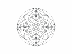 Šablóna na pieskovanie - Mandala 0109