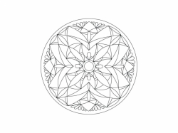Šablóna na pieskovanie - Mandala 0110