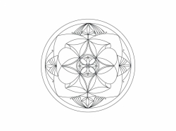 Šablóna na pieskovanie - Mandala 0111