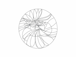 Šablóna na pieskovanie - Mandala 0404