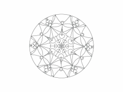 Šablóna na pieskovanie - Mandala 0411